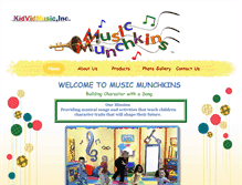 Tablet Screenshot of musicmunchkins.com